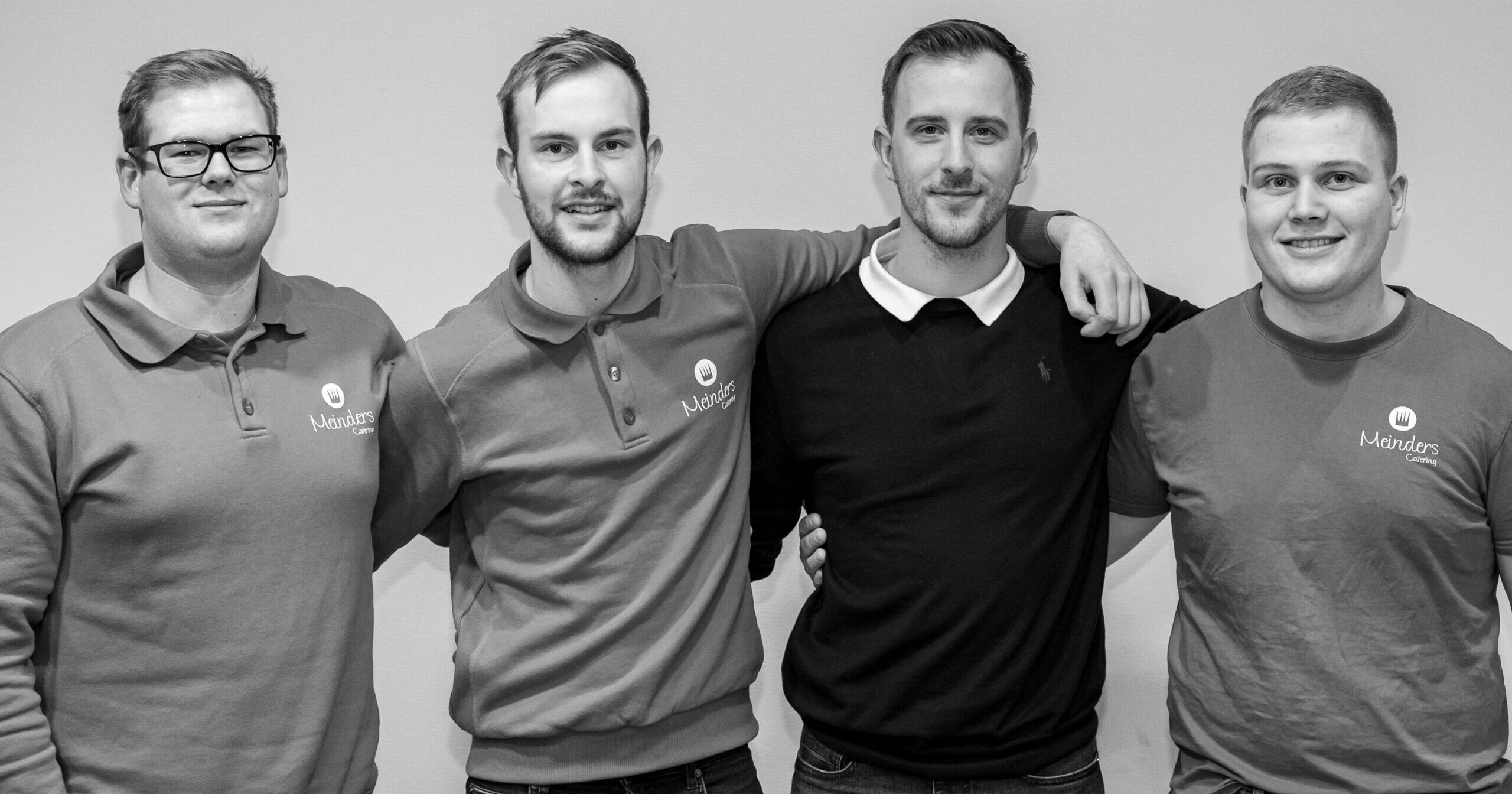 Bram, Bradley, Luuk en Gijs Spierenburg van Meinders Catering